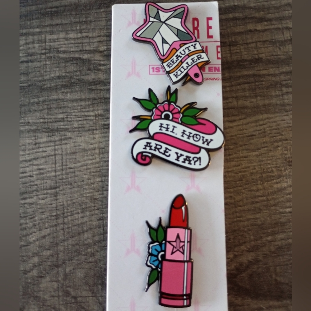 Jeffree Star 1st Edition Enamel Pin Trio
